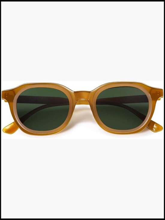 Retro Round Sunglasses with UV400 Protection Plastic Frame main image 7